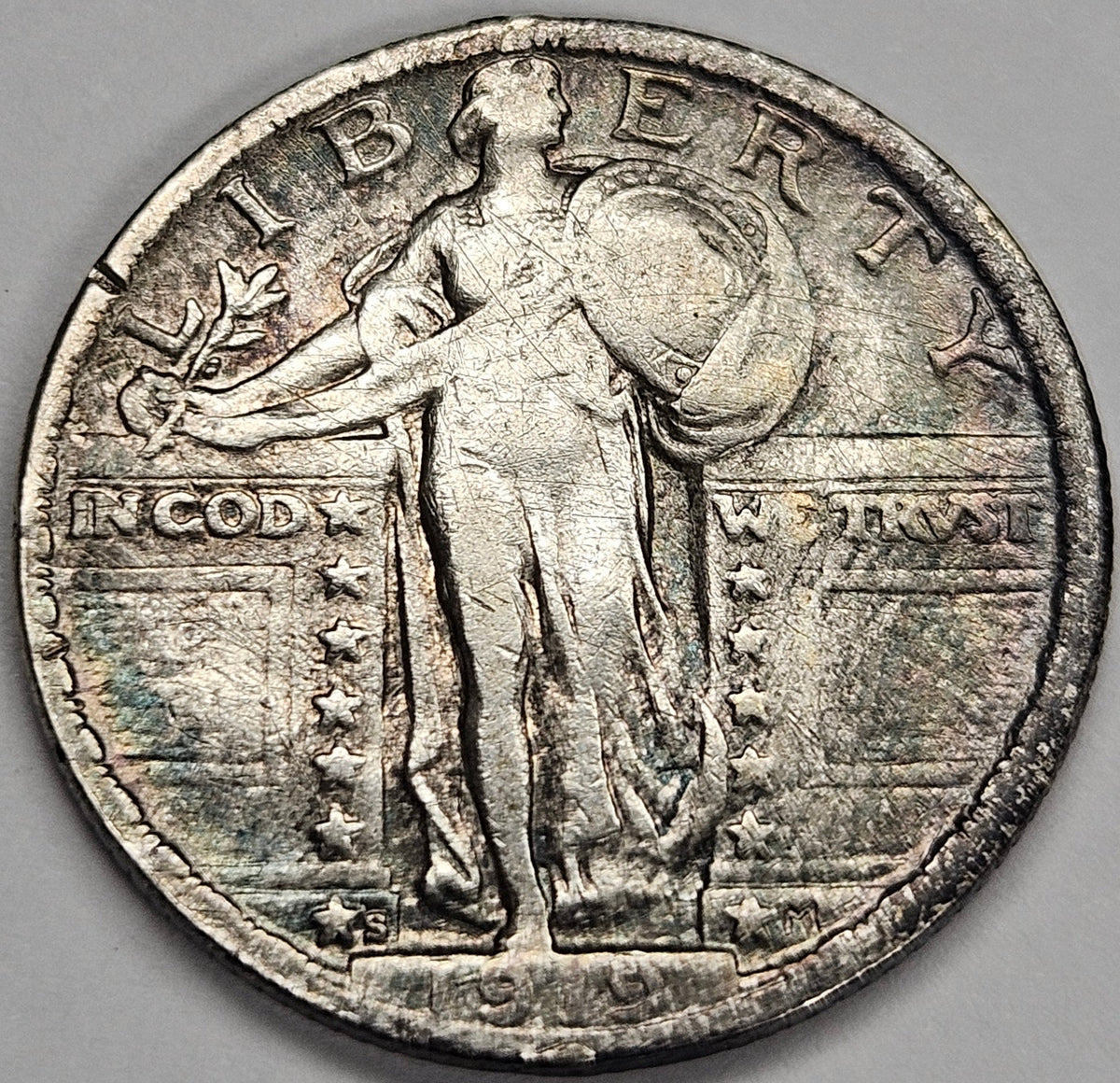 1919-S Standing liberty Quarter . . . . Extremely Fine