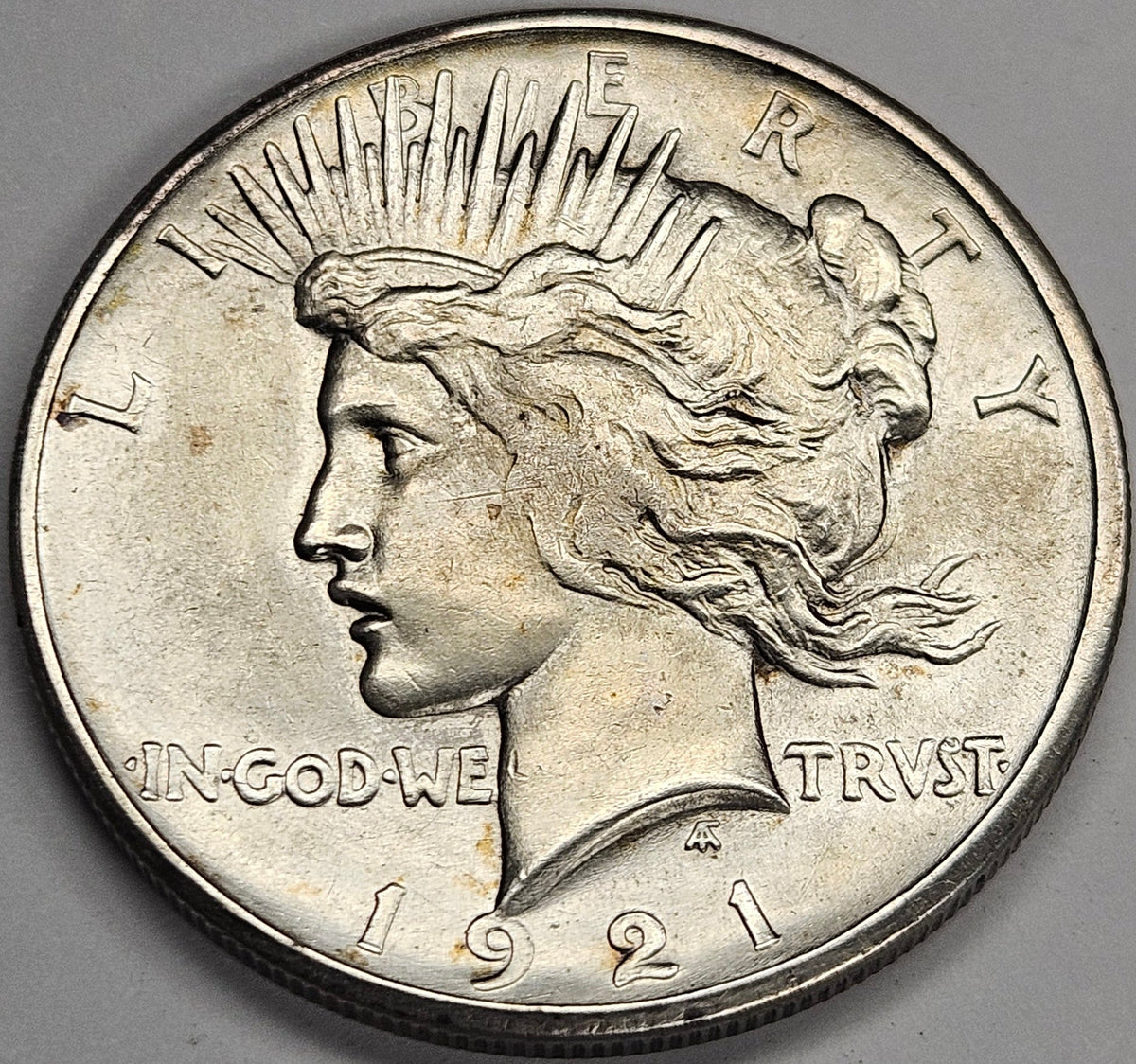 1921 Peace Dollar . . . . Choice About Uncirculated