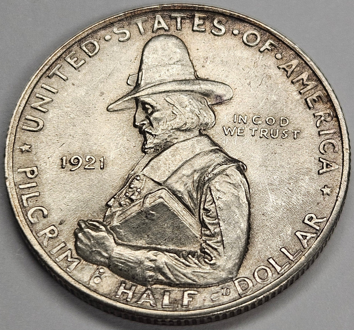 Pilgrim Half 1921 . . . . Choice Brilliant Uncirculated
