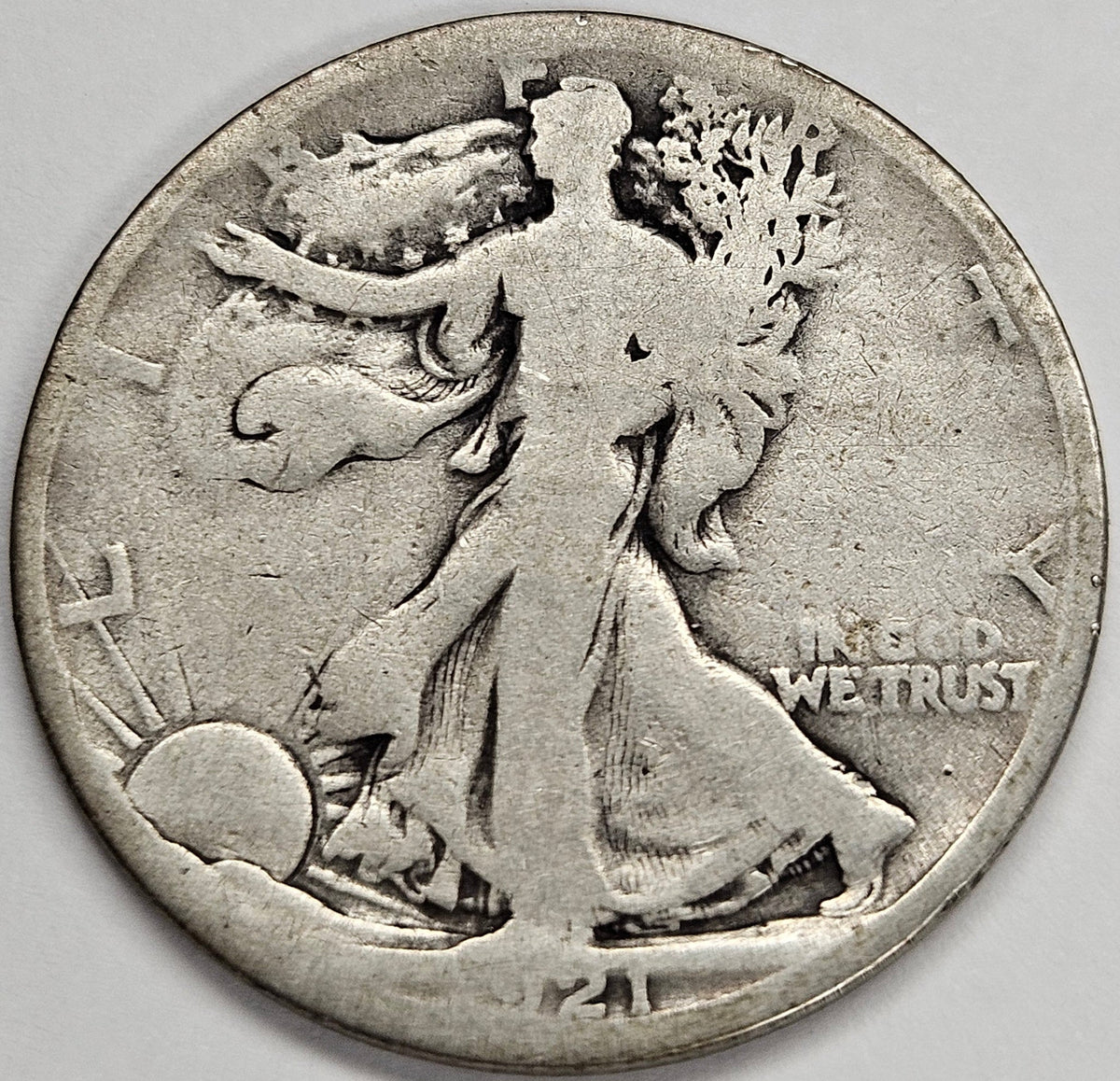 1921-D Walking Liberty Half . . . . AG/Good