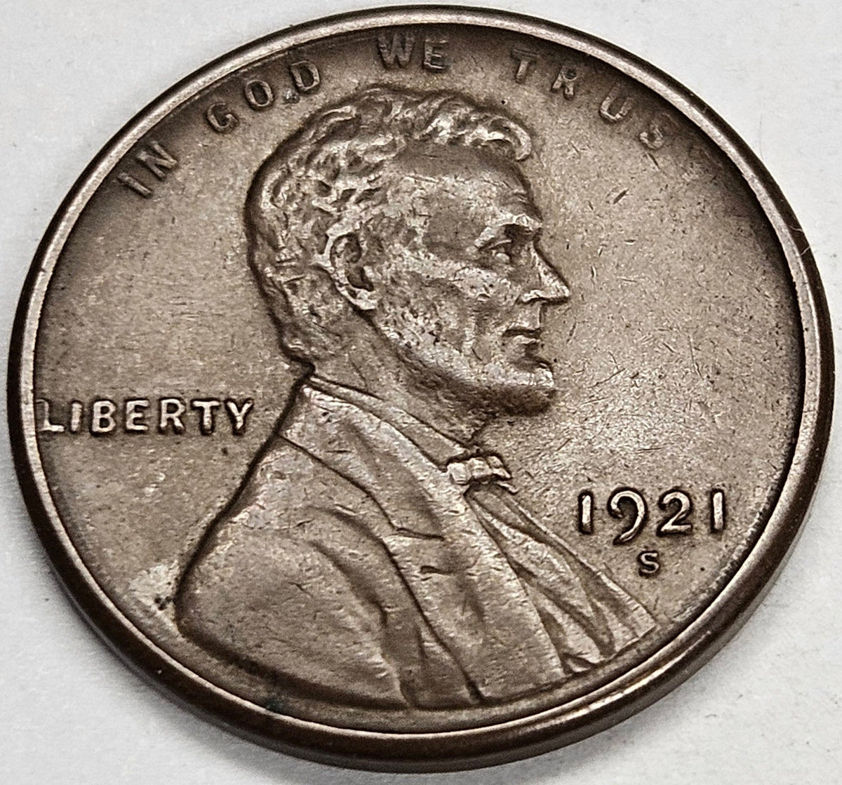 1921-S Lincoln Cent . . . . Choice Uncirculated Brown