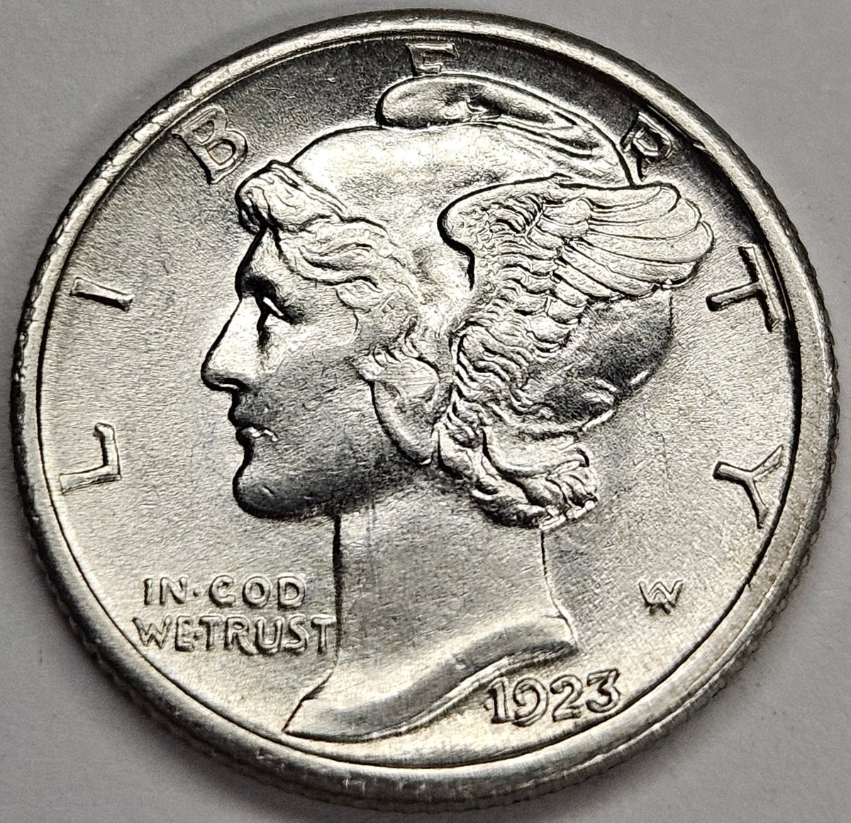 1923-S Mercury Dime . . . . Choice Brilliant Uncirculated