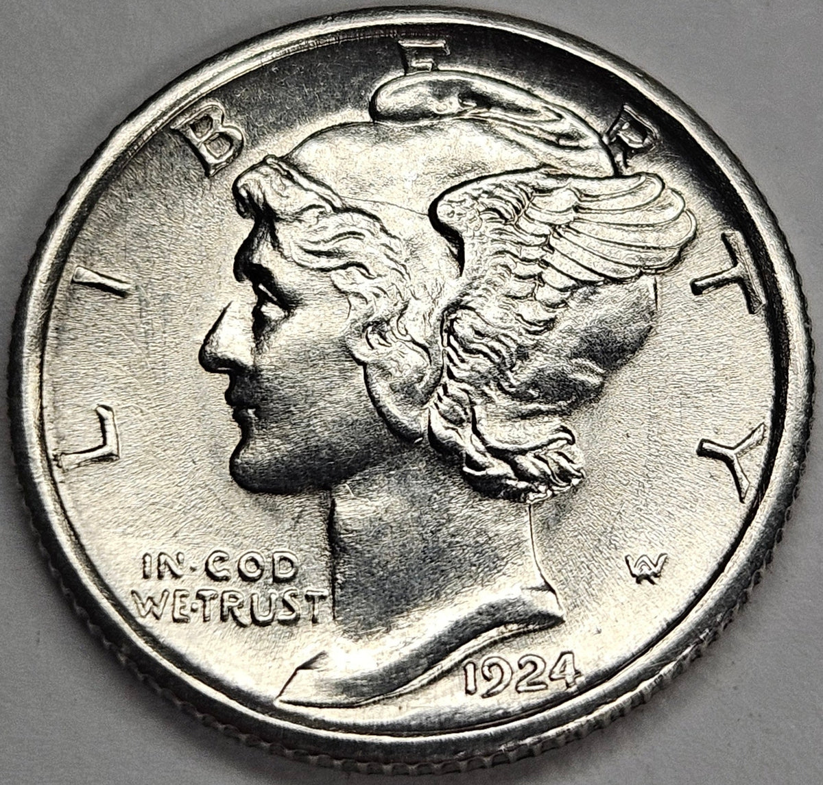 1924-S Mercury Dime . . . . Choice Brilliant Uncirculated