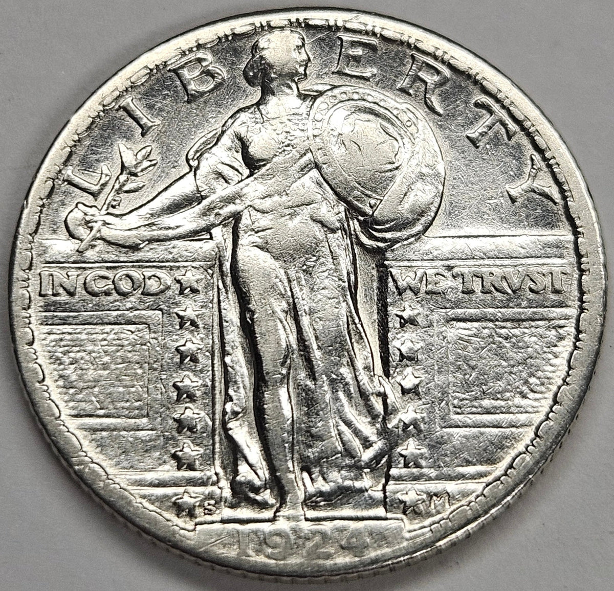 1924-S Standing Liberty Quarter . . . . About Uncirculated