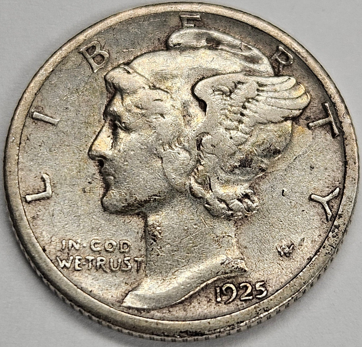 1925-S Mercury Dime . . . . Choice About Uncirculated