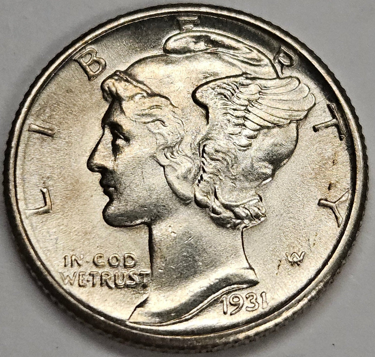 1931 Mercury Dime . . . . Gem BU Full Bands