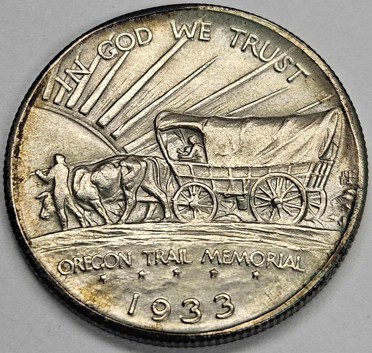Oregon Trail Half 1933-D . . . . Gem Brilliant Uncirculated