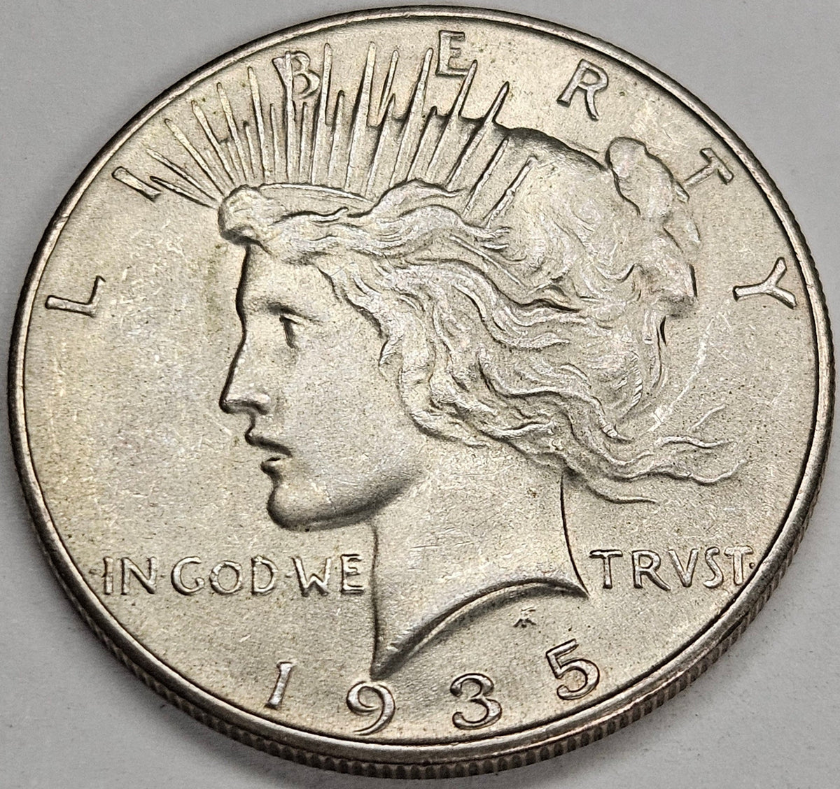 1935 Peace Dollar . . . . Choice BU+