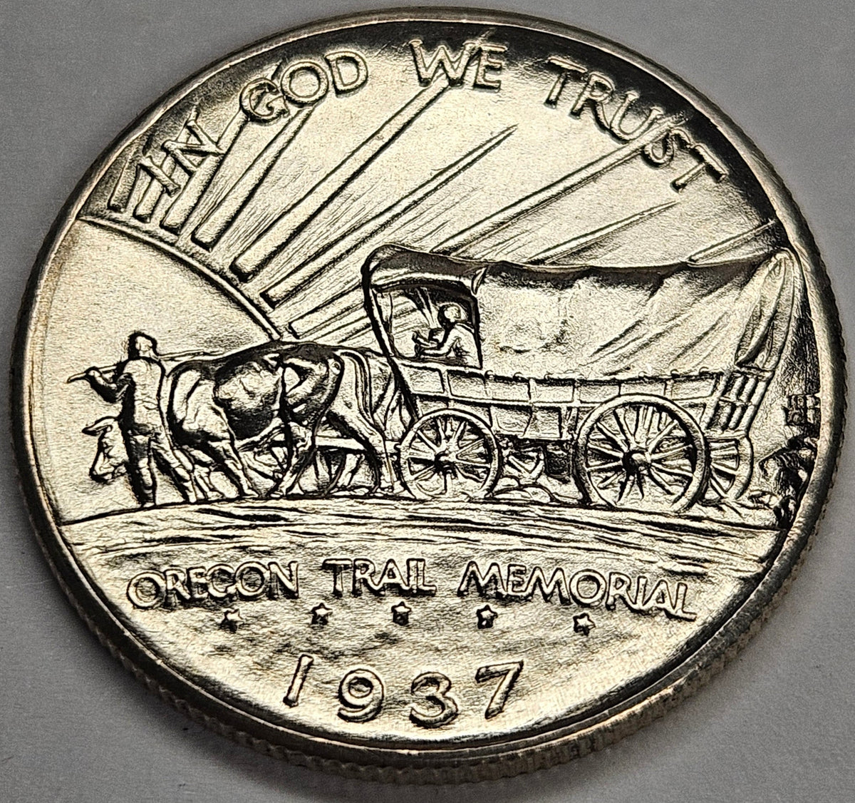 Oregon Trail Half 1937-D . . . . Gem Brilliant Uncirculated
