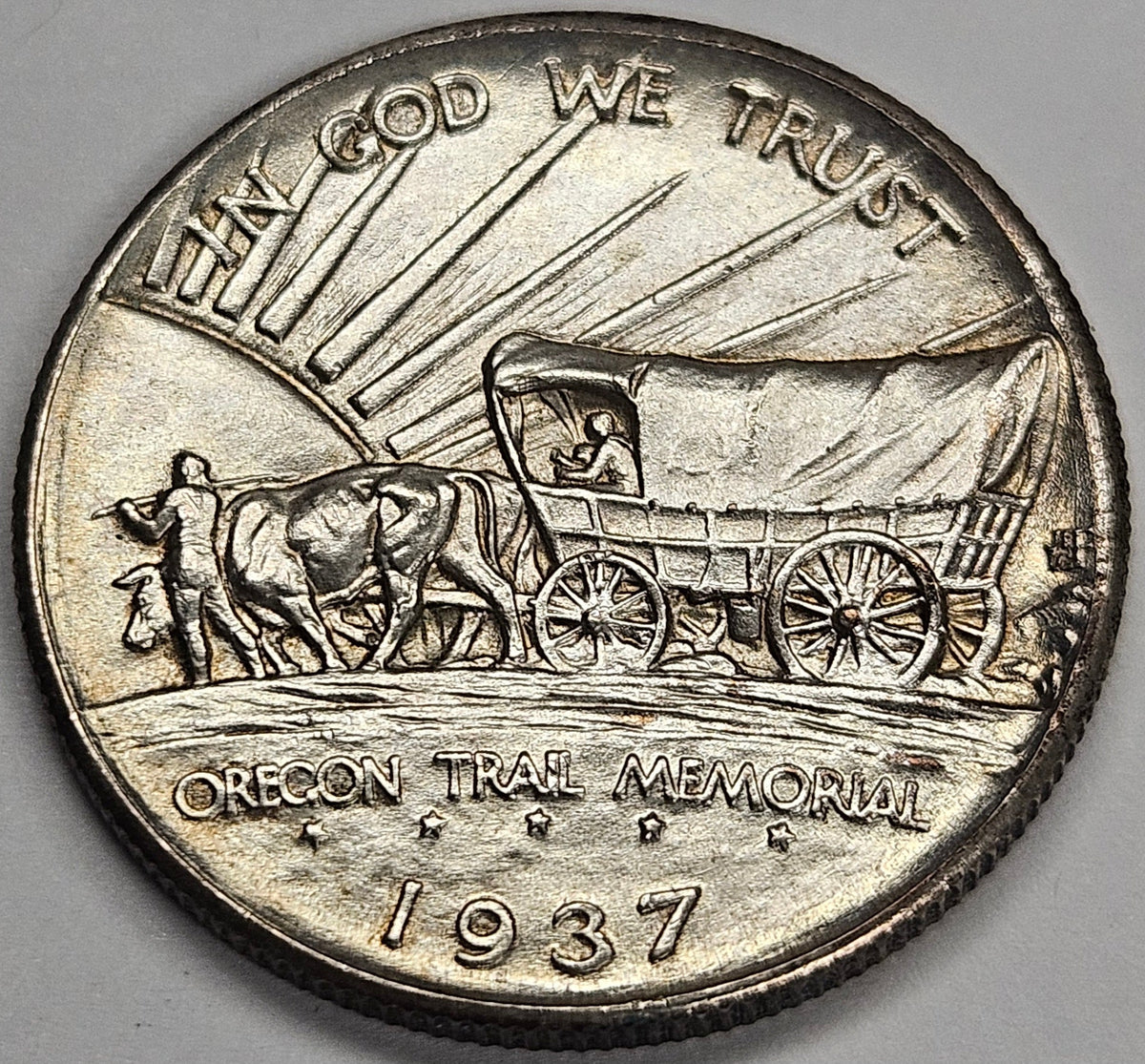 Oregon Trail Half 1937-D . . . . Superb Brilliant Uncirculated