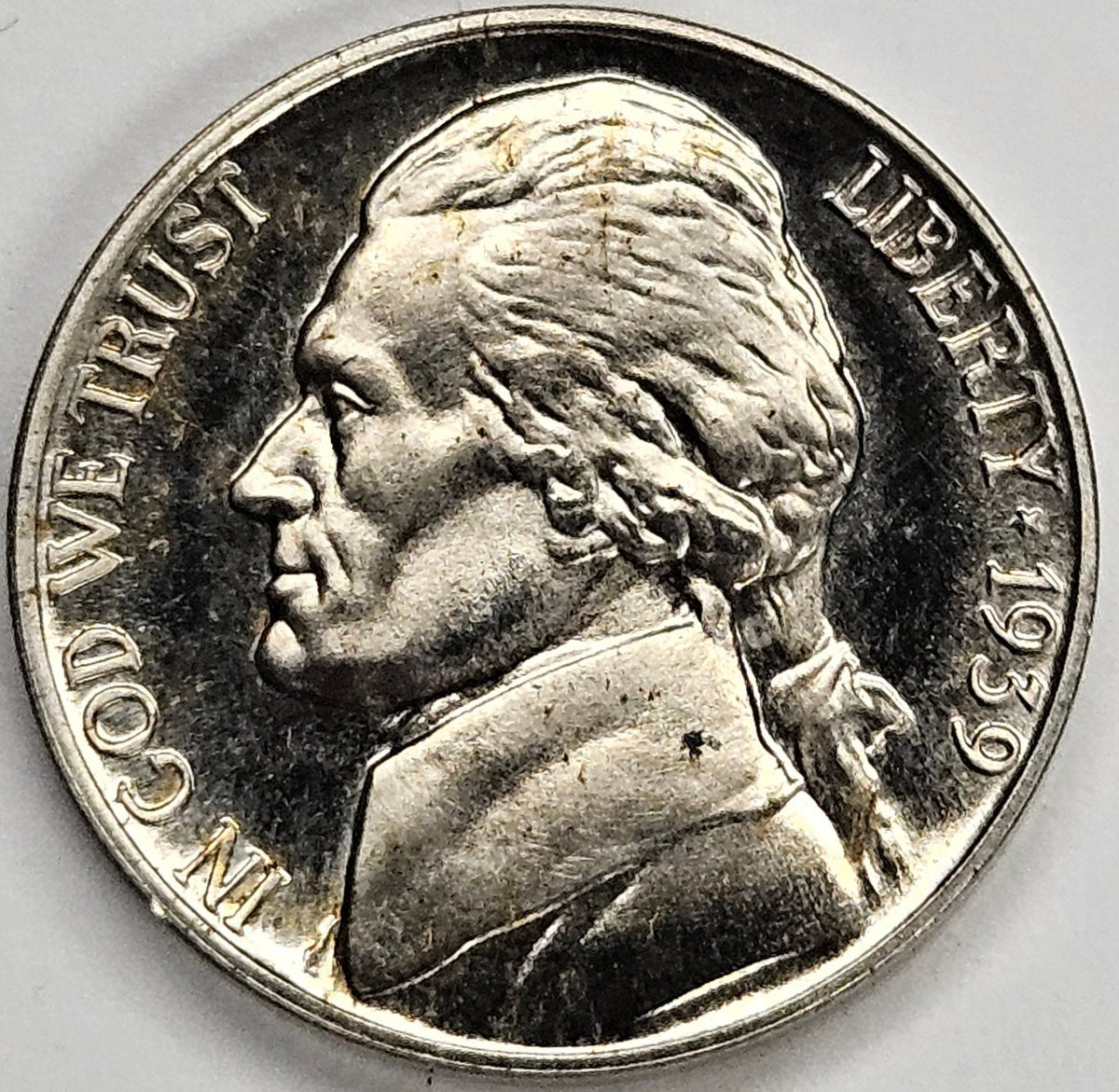 1939 Reverse of 1940 Jefferson Nickel . . . . Gem Brilliant Proof