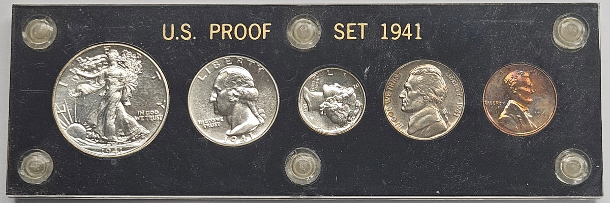 1941 Proof Set . . . . in Capital Plastic Display Board
