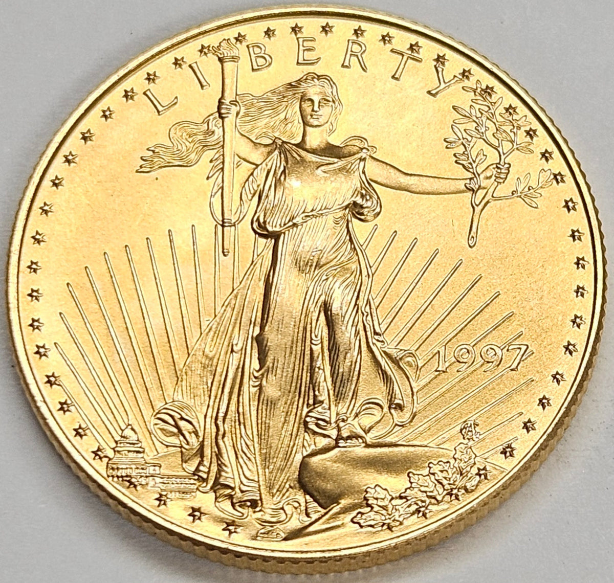 1997 1/2 oz. $25.00 Gold Eagle . . . . Superb Brilliant Uncirculated