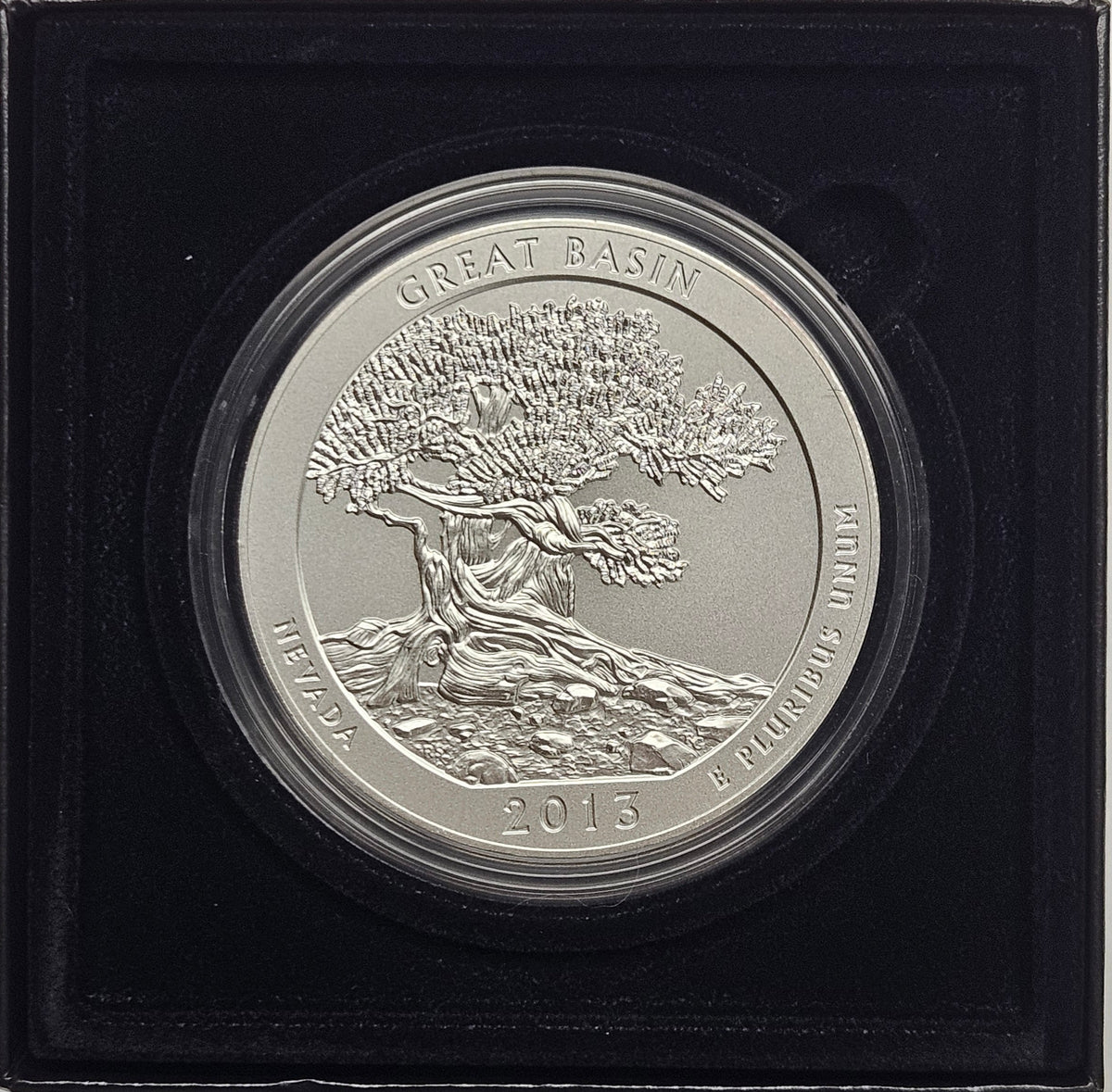 2013 Great Basin National Park, NV Silver 5 oz Collector Edition Coin . . . . in Original U.S. Mint Box with COA