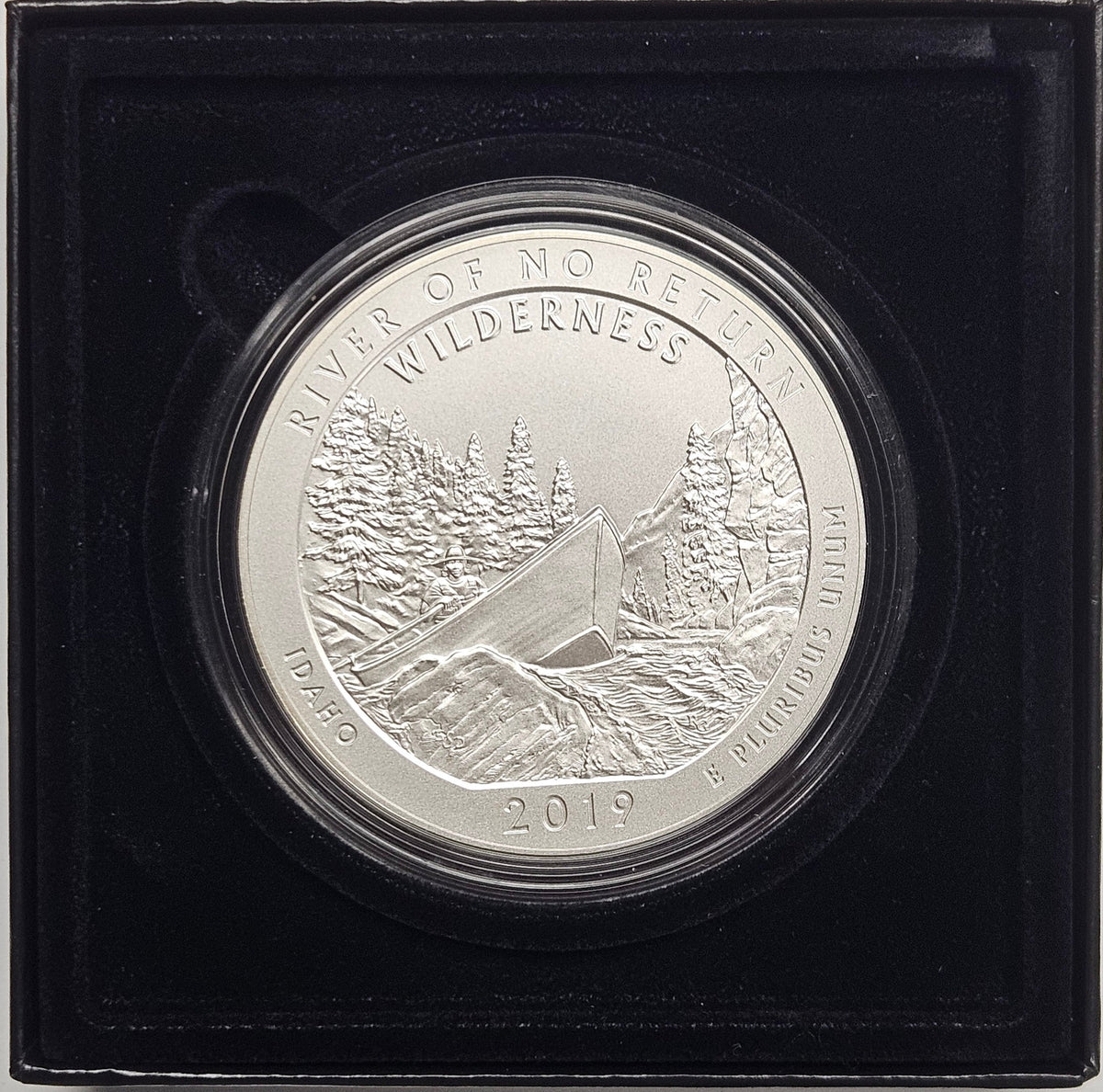 2019 Frank Church River of no Return Wilderness, ID Silver 5 oz Collector Edition Coin . . . . in Original U.S. Mint Box with COA