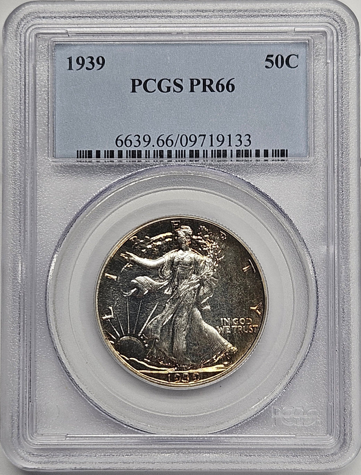 1939 Walking Liberty Half . . . . PCGS PR-66
