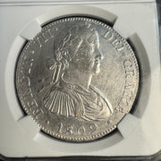 1809 Mo-TH Mexico 8 Reales, Atlantic Sands Shipwreck aka Coconut Wreck, NGC certified