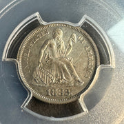 1882 Seated Liberty Dime US 10c Proof, PCGS PR-62