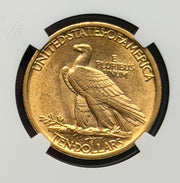 1907 Gold Eagle $10 Indian NGC MS63