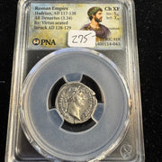 Hadrian (117-138 AD) Roman Empire AR Denarius, Rv: Virtus, RIC-919, PNA Choice XF