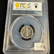 1942/1-D Mercury Dime 10c Overdate Error, PCGS Fine Details