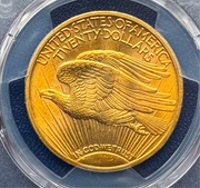1908 $20 Saint Gaudens Double Eagle PCGS  Shield MS64+ Motto