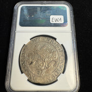 1576 Netherlands AR 1 Daalder aka Lion Daler, Holland Dav-8838, NGC Genuine