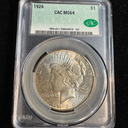1926 (P) Peace Silver Dollar, CAC MS-64