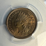 1861 Indian Head Cent 1C, PCGS MS-64