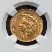 1878 $3 Gold Princess NGC MS 60