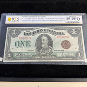 1923 Canada $1 One Dollar P#33i, McCavour/Saunders, PCGS Choice VF 35 PPQ