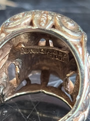 Men’s Day of the Dead Skull Ring Size 7 22.1g 10kt Gold STAMPED