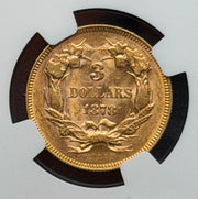 1878 $3 Gold Princess NGC MS 60