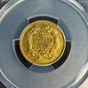 1887 Indian Princess $3 Gold Proof (160 Mintage) PCGS PR-50