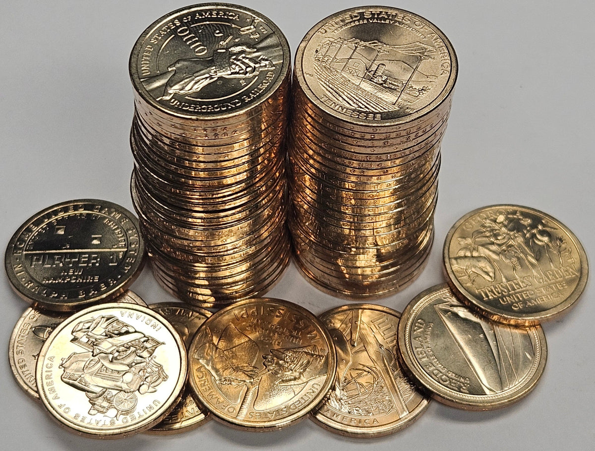 All 58 P&D 2018-2025 Innovation Dollars . . . . Gem Brilliant Uncirculated