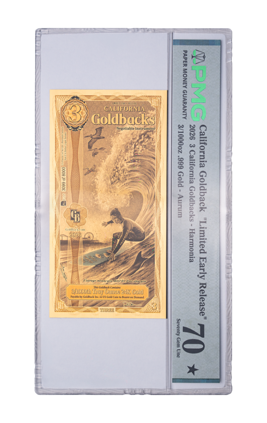 California 3 Limited Early Release Graded-3 Goldback