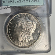 Trio of Consecutive Serial# PCGS Rattler Morgans: 1879-S MS62, 1880-S MS63, 1881 MS62