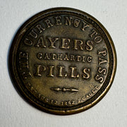 1862 Encased 3-Cent Wash. Postage Ayers Cathartic Pills, EP-32