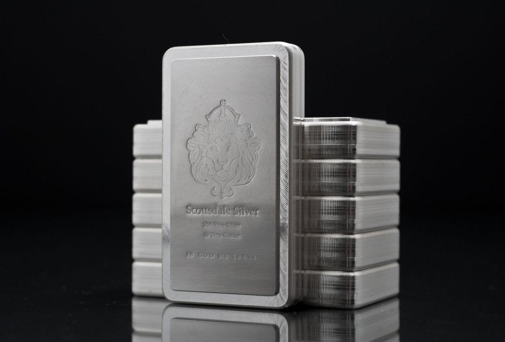 10 oz Silver Scottsdale Mint Stacker Bar (.999 Fine)