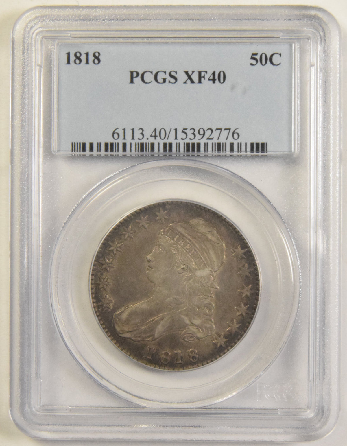 1818 Bust Half . . . . PCGS XF-40
