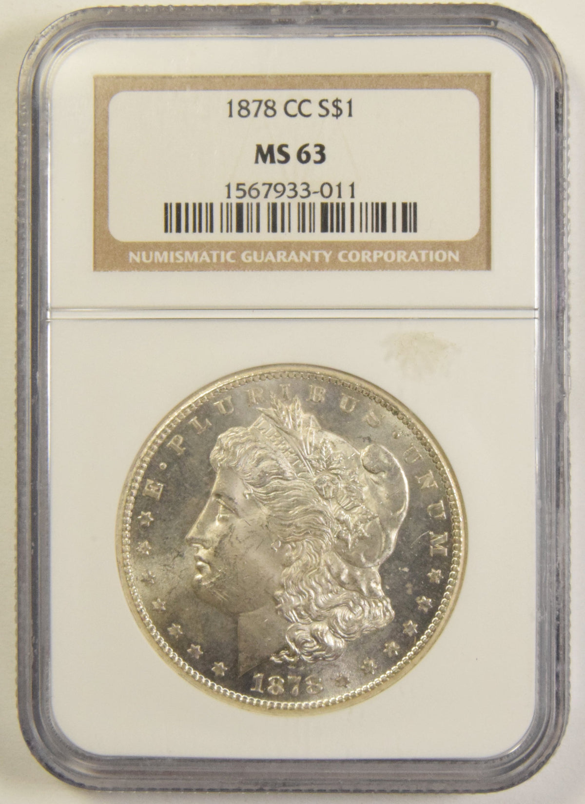 1878-CC Morgan Dollar . . . . NGC MS-63