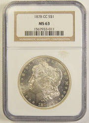 1878-CC Morgan Dollar . . . . NGC MS-63