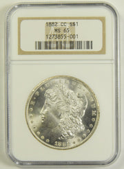 1882-CC Morgan Dollar . . . . NGC MS-65