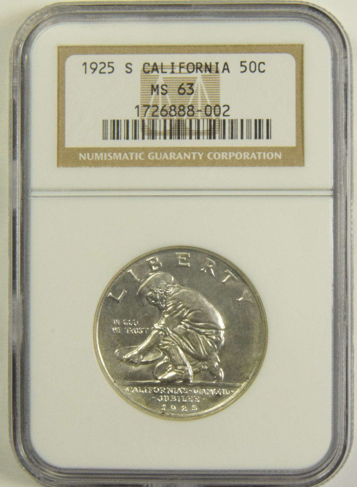 California Half 1925-S . . . . NGC MS-63
