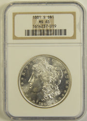 1881-S Morgan Dollar . . . . NGC MS-65