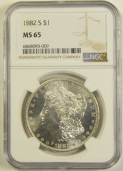 1882-S Morgan Dollar . . . . NGC MS-65