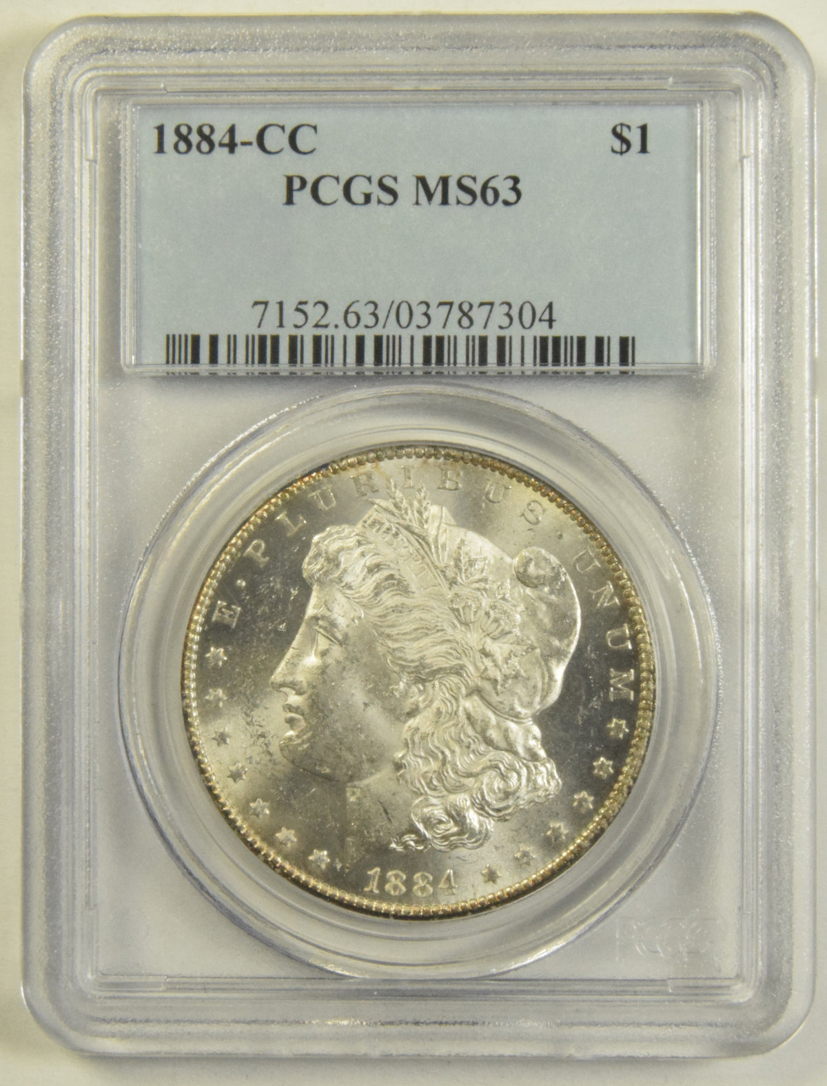 1884-CC Morgan Dollar . . . . PCGS MS-63