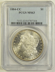 1884-CC Morgan Dollar . . . . PCGS MS-63