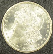 1885-CC Morgan Dollar . . . . GSA Case Choice BU