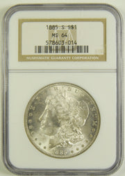 1885-S Morgan Dollar . . . . NGC MS-64